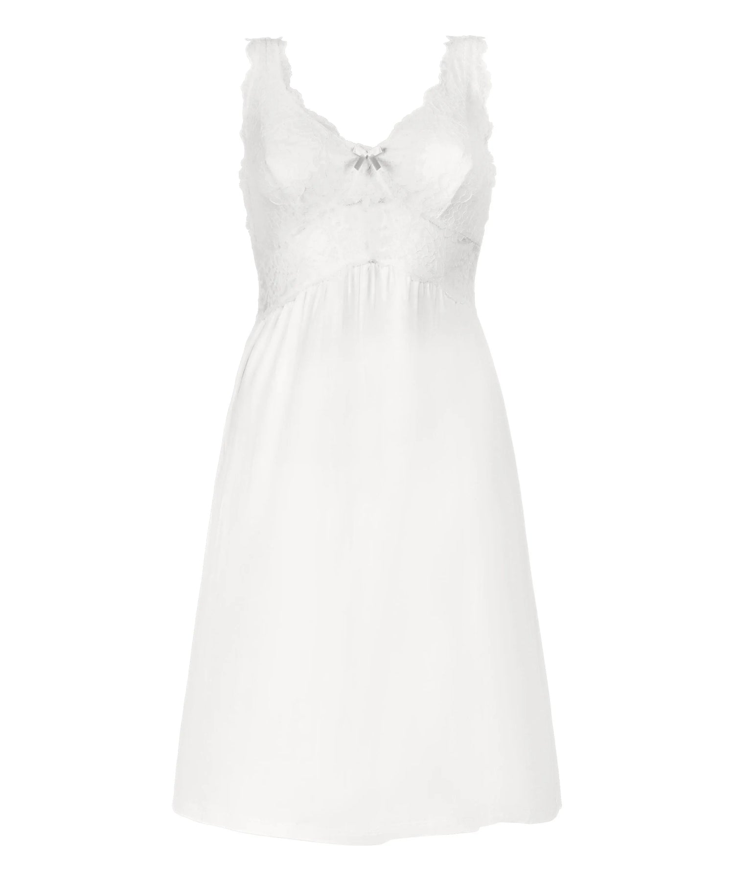 Hunkemoller White Women Nora Lace Slip Dress SKU: 207218_White Image 05