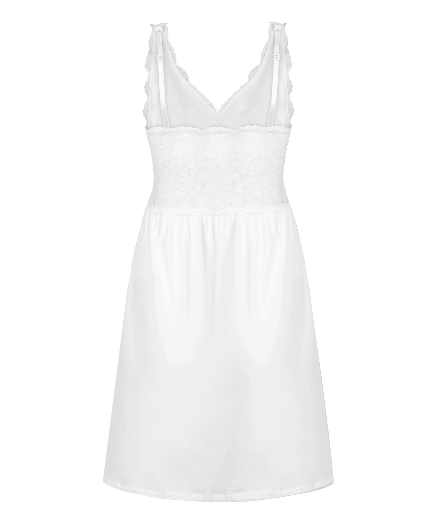 Hunkemoller White Women Nora Lace Slip Dress SKU: 207218_White Image 06
