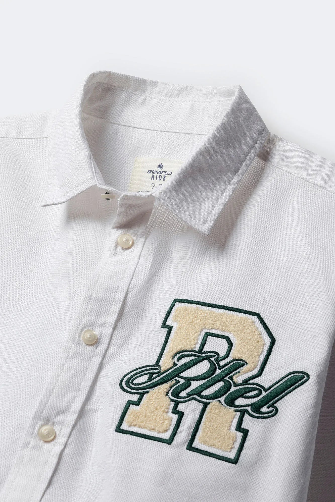 Springfield_White_Oxford Patch Shirt For Boys_2122163_99_02