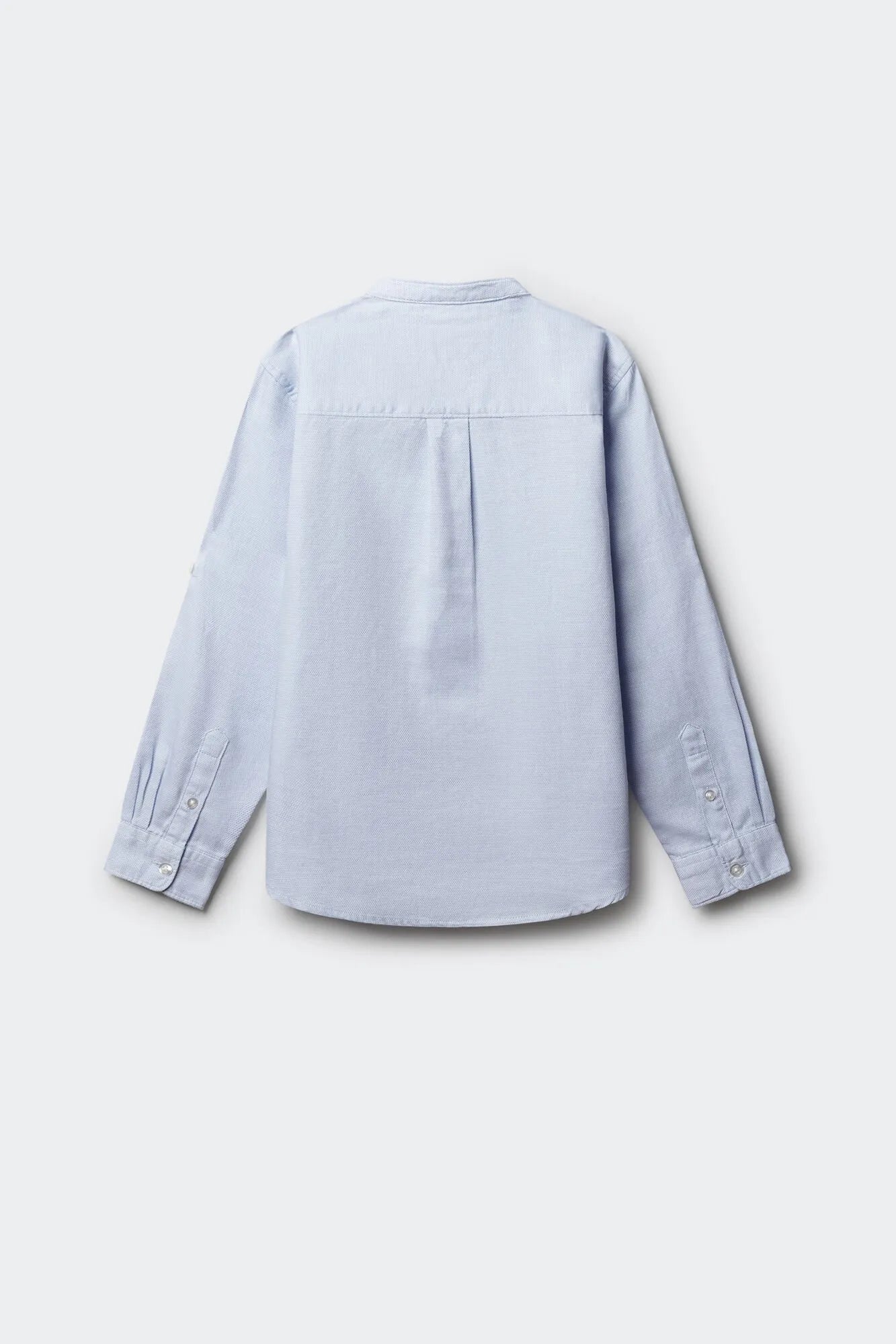 Springfield Blue Boys Trevi Mandarin Collar Shirt SKU: 2123004_15 Image 02