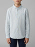 Springfield Blue Boys Slub Cotton Shirt SKU: 2123006_16 Image 00