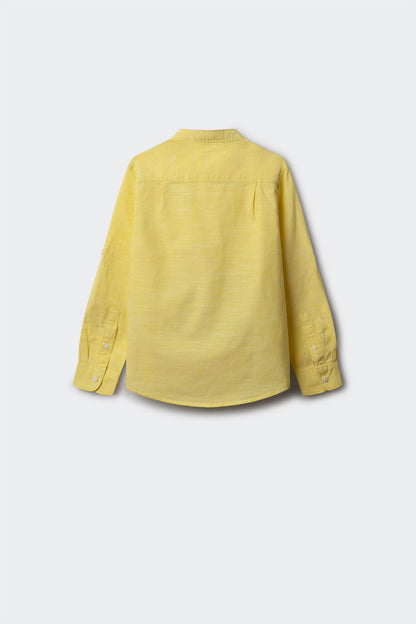 Springfield_Textured Mandarin Collar Shirt For Boys_2129015_05_02