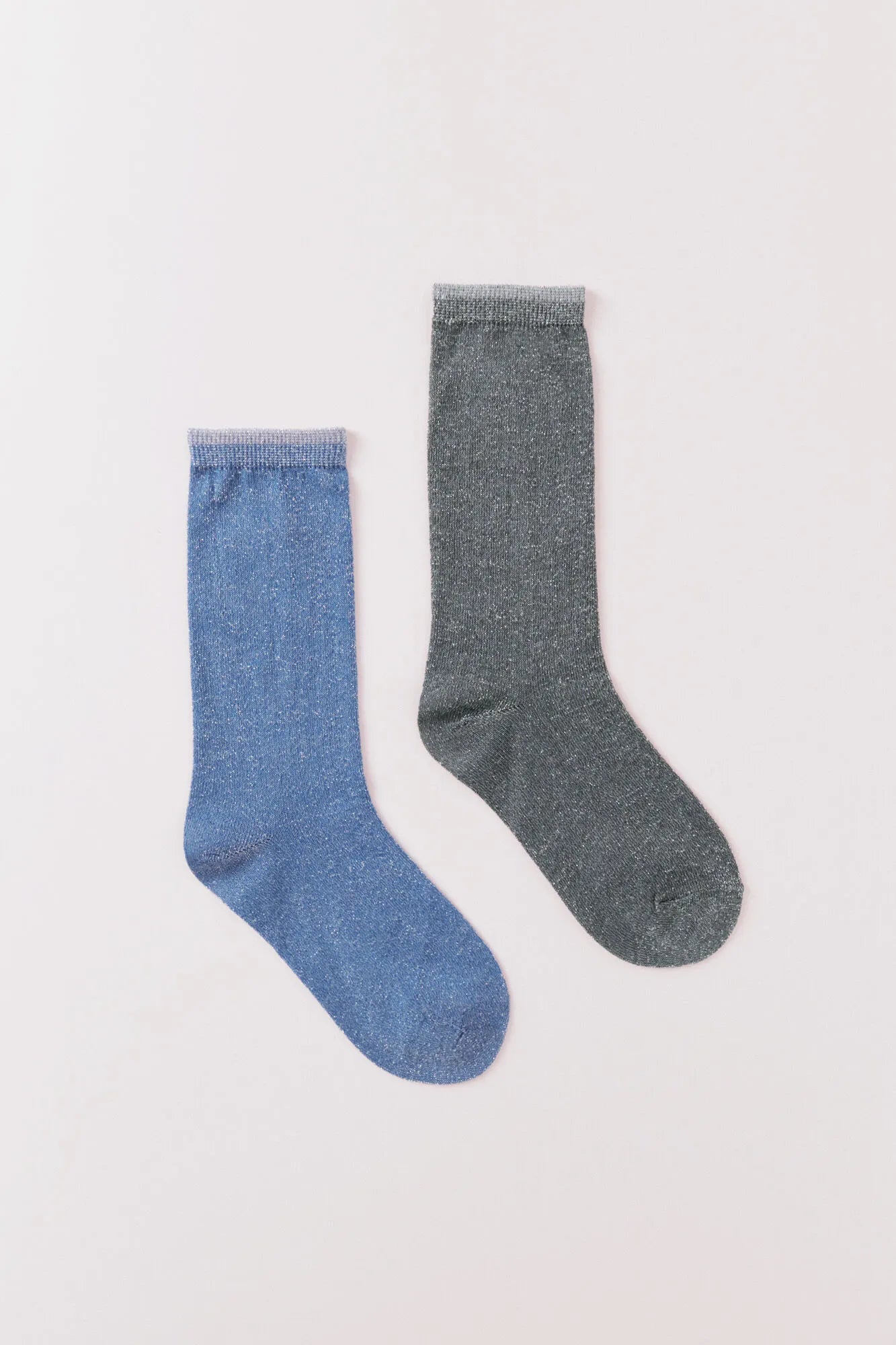Women Secret_Ivory_Pack of 2 Blue and Gray Lurex Socks_2142585_96_01