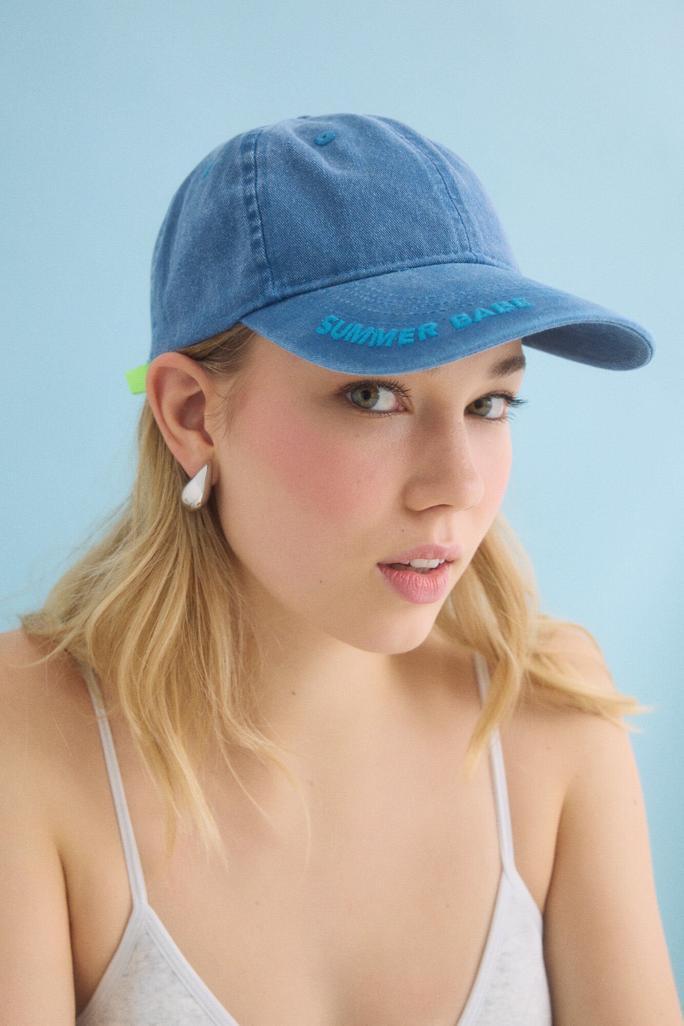 Women Secret_Blue Adjustable Cotton Cap_2149032_17_02