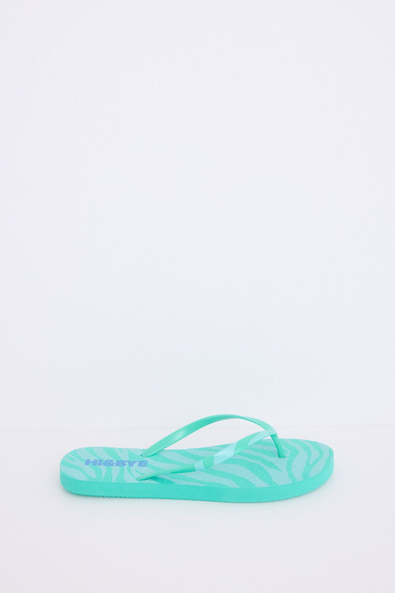 Women Secret_Green Logo Print Flip Flops_2149040_89_02