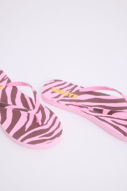 Women Secret_Pink Logo Print Flip Flops_2149041_73_03