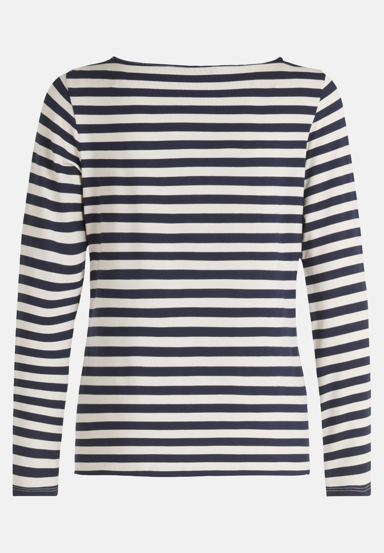 Striped T-Shirt With Boat Neck_05