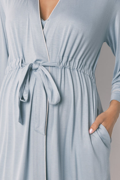 Women Secret_Green_Robe &quot;Maternity&quot; Green Soft Touch Technical Gown_2172319_26_04