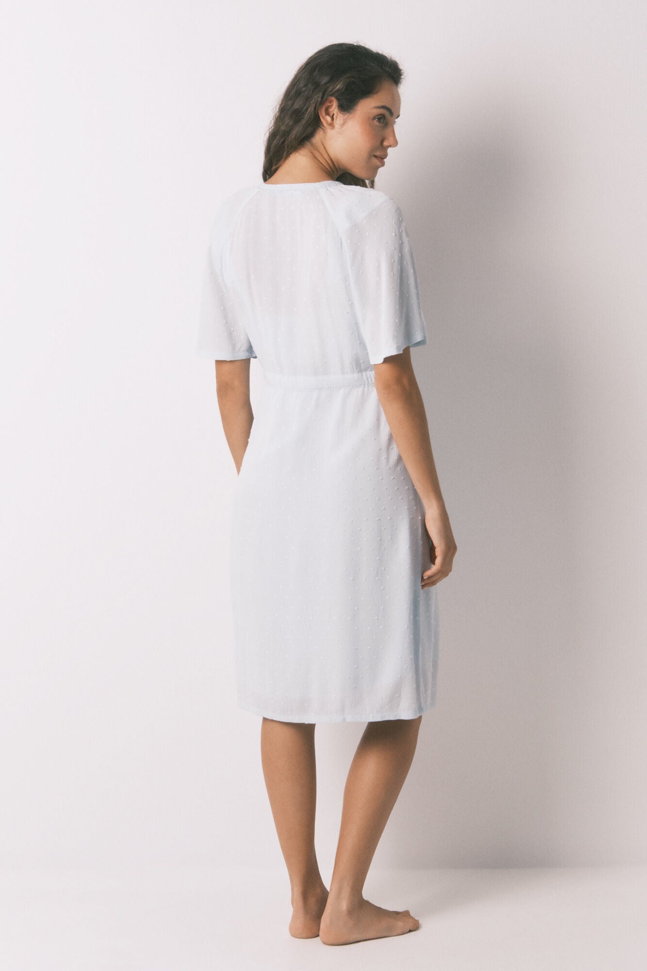 Women Secret_Green_Robe "Maternity" Short Sleeve and Green Viscose_2172320_29_05