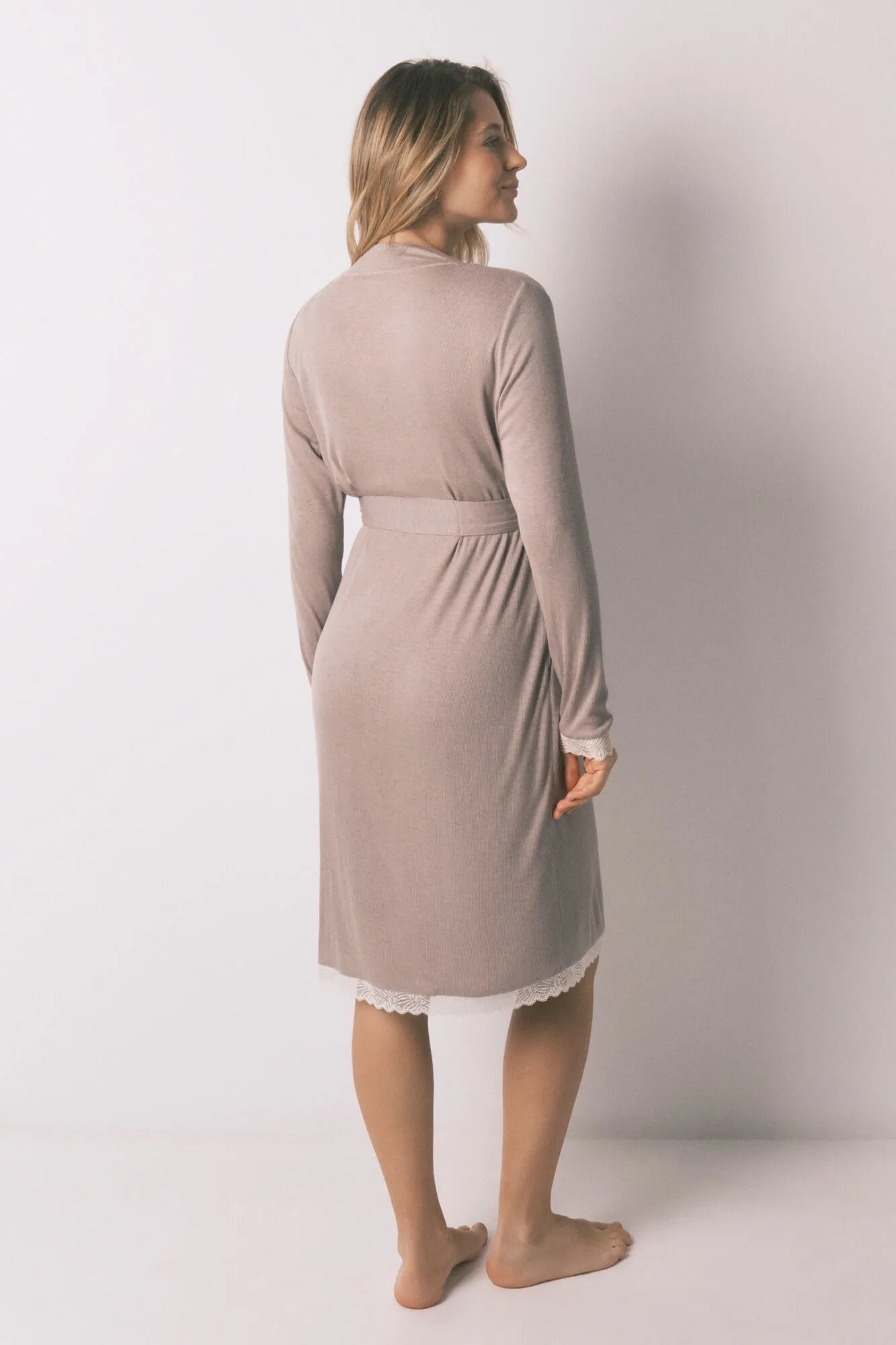 Women Secret_Tan_Grey Maternity Belted Robe_2173138_35_05