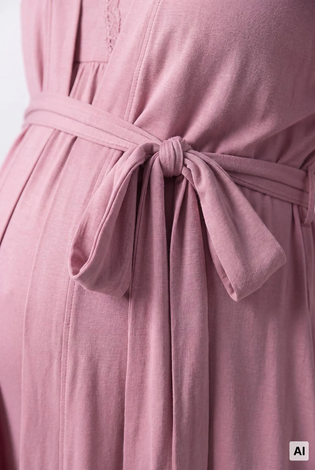 Women Secret Pink Women Pink Midi Robe with Belt SKU: 2174164_72 Image 02