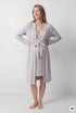 Women Secret Dark Grey Women Grey Belted Midi Robe SKU: 2174166_41 Image 01