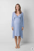 Women Secret Medium Blue Women Blue Midi Robe with Belt SKU: 2174167_12 Image 01