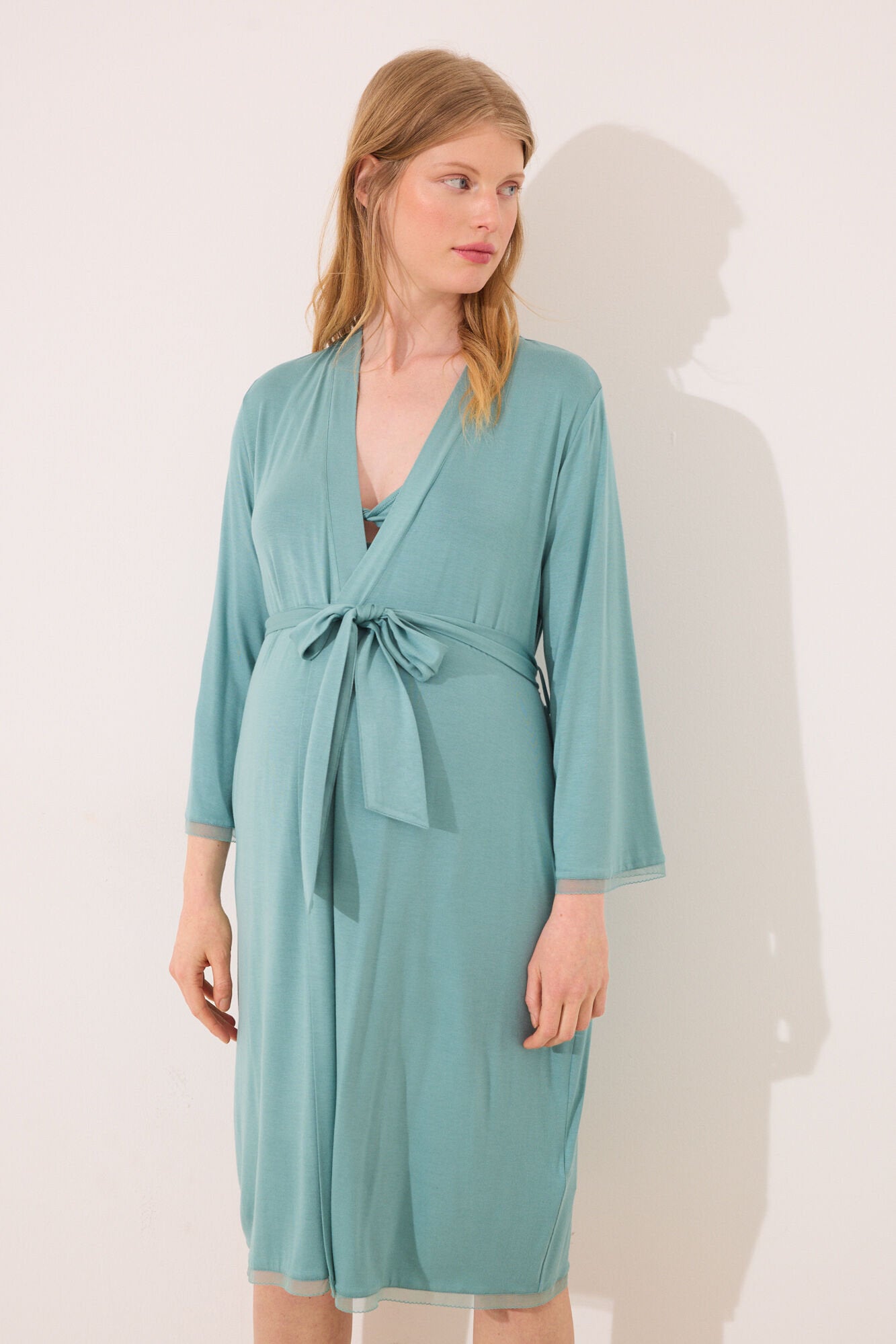 Women Secret_Green "Maternity" Robe_2179126_21_05