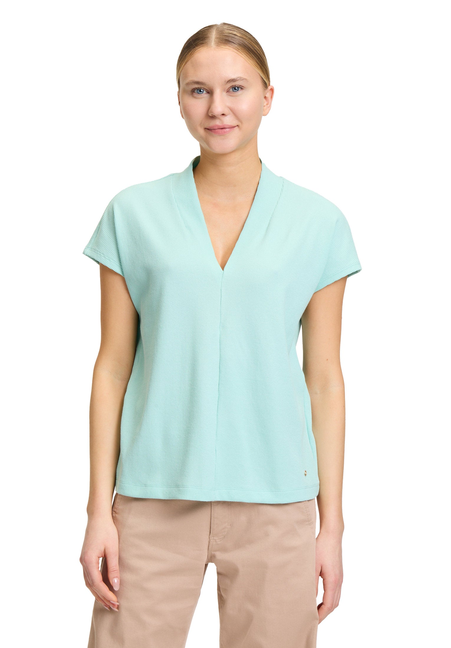 Betty Barclay_Casual V-Neck Shirt_2187-3111_8277_01