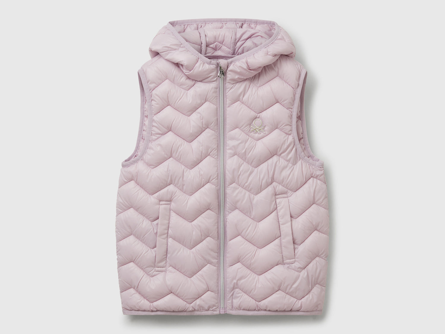 Benetton_Lilac_Padded Vest with Hood_21INCJ00Q_054_01