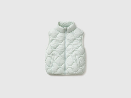 Benetton Light Green Girls Padded Sleeveless Jacket SKU: 21INCJ01A_00M Image 01