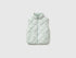 Benetton Light Green Girls Padded Sleeveless Jacket SKU: 21INCJ01A_00M Image 01