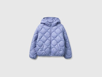 Benetton Violet Girls Padded Jacket with Hood SKU: 21INCN07F_19J Image 01