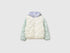 Benetton Creamy White Girls Padded Jacket with Hood SKU: 21INCN07F_901 Image 01
