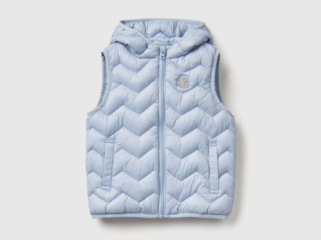Benetton_Light Blue_Padded Vest with Hood_21INGJ00H_11Y_01
