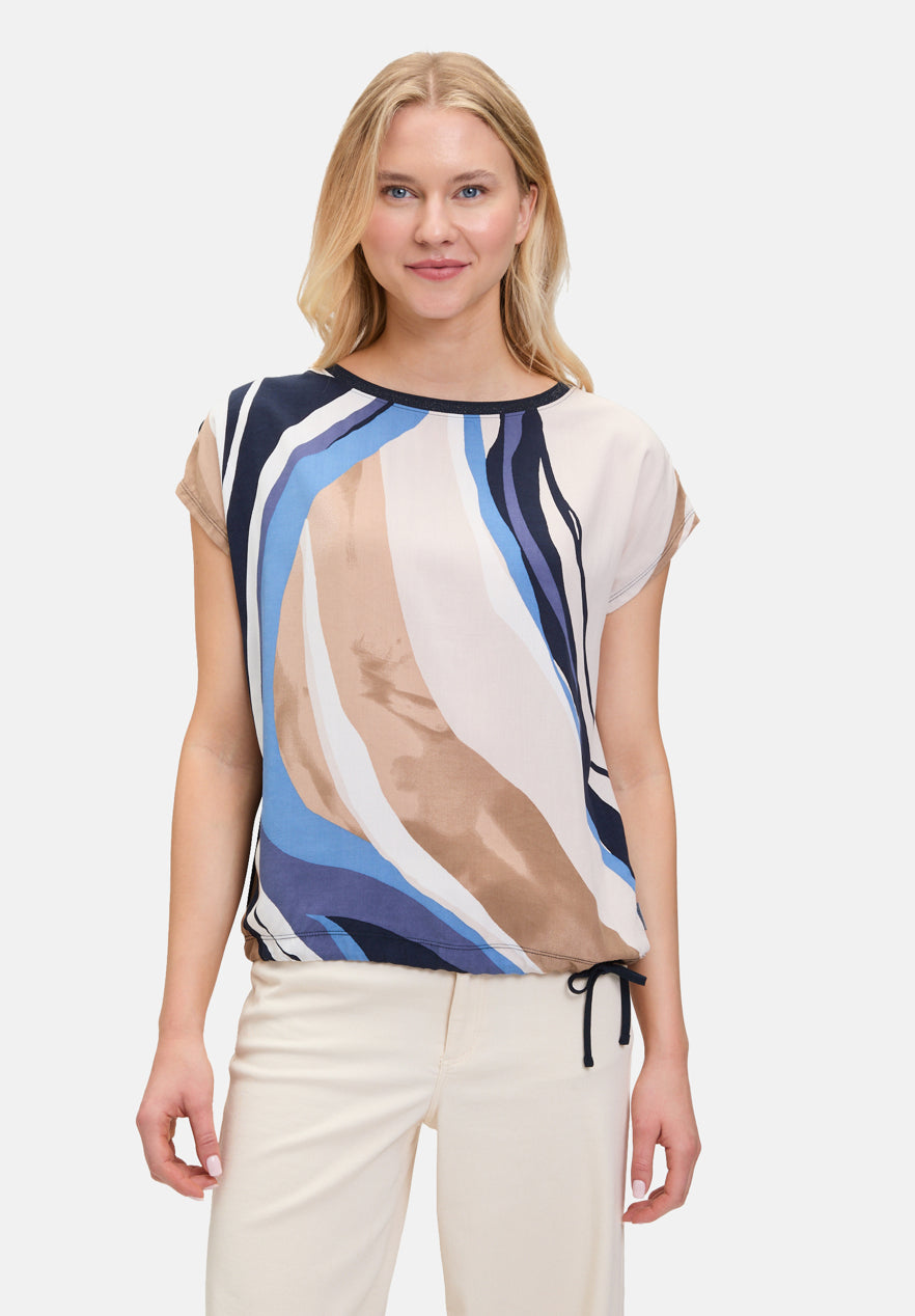Betty Barclay_Nature/Blue_Casual Shirt with Print_2203-3354_1888_01