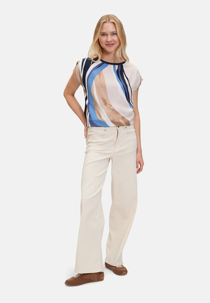 Betty Barclay_Nature/Blue_Casual Shirt with Print_2203-3354_1888_02