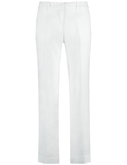 Mirja Wide Leg Linen Trousers With An Elasticated Waistband_222023-66225_99600_02