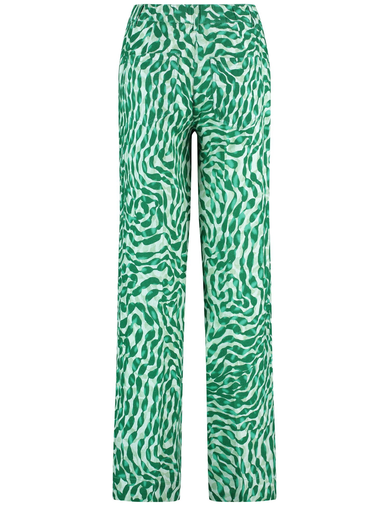 Patterned Linen Trousers With Pressed Pleats_222036-66224_5058_03