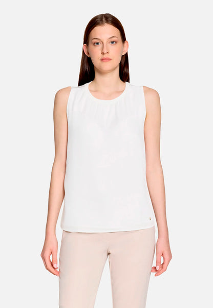Betty Barclay Offwhite Women Blouse Shirt with Woven Trim SKU: 2266-3318_1014 Image 01