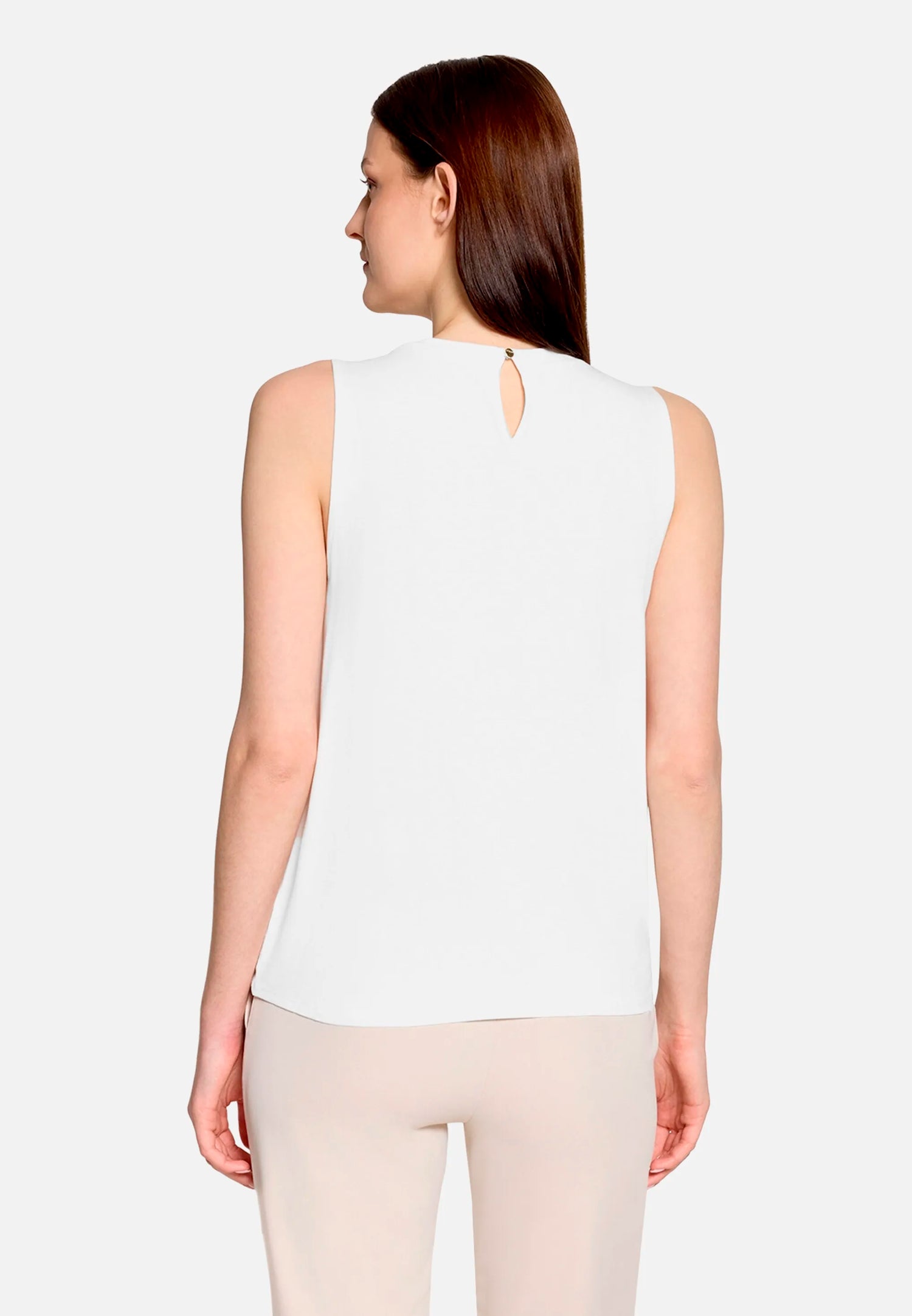 Betty Barclay Offwhite Women Blouse Shirt with Woven Trim SKU: 2266-3318_1014 Image 03