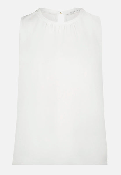 Betty Barclay Offwhite Women Blouse Shirt with Woven Trim SKU: 2266-3318_1014 Image 04