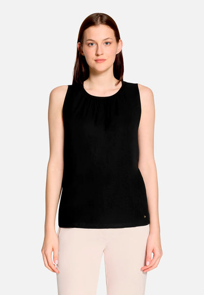 Betty Barclay Black Women Blouse Shirt with Woven Trim SKU: 2266-3318_9045 Image 01