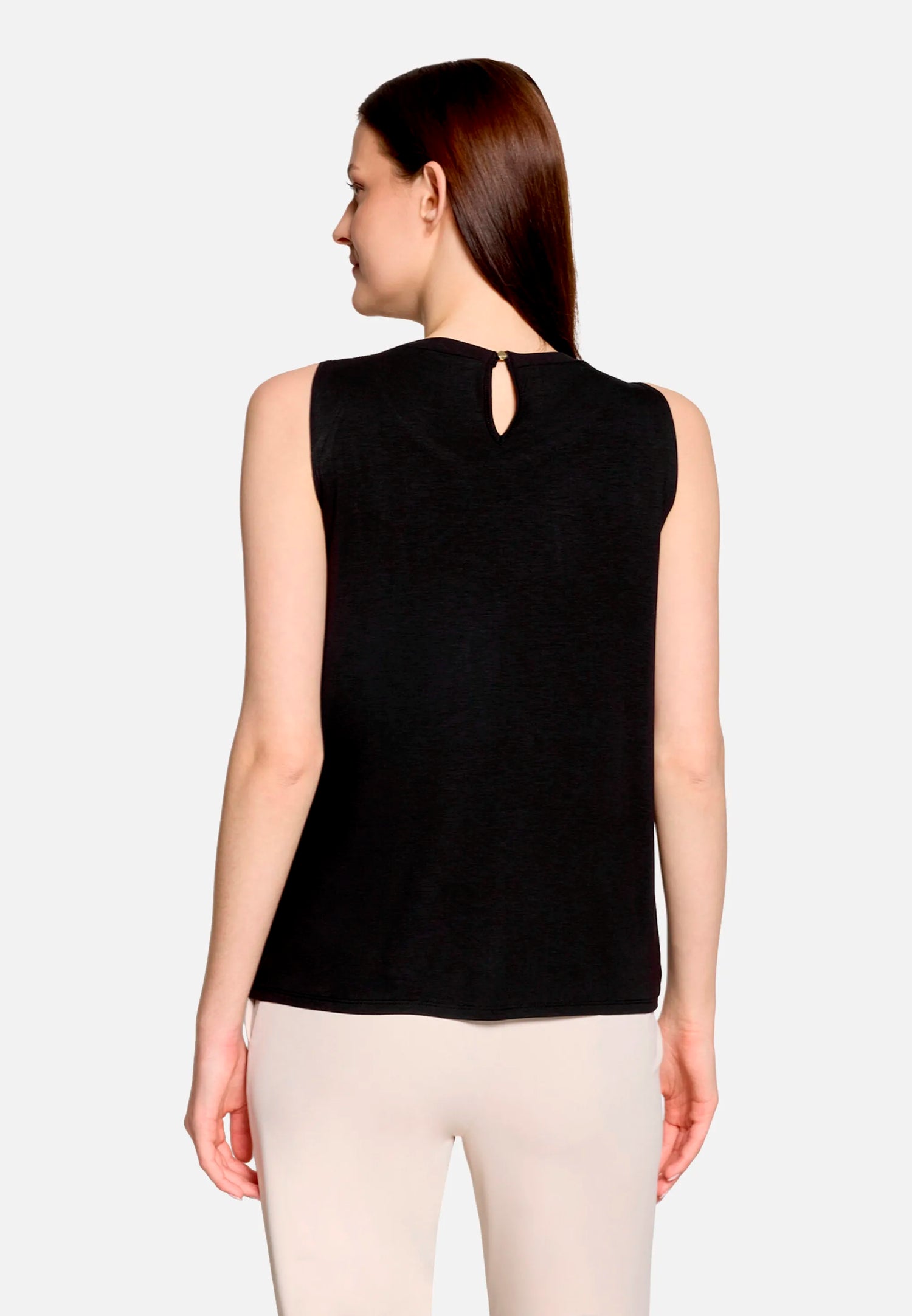 Betty Barclay Black Women Blouse Shirt with Woven Trim SKU: 2266-3318_9045 Image 03