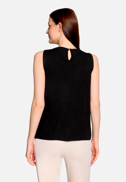 Betty Barclay Black Women Blouse Shirt with Woven Trim SKU: 2266-3318_9045 Image 03
