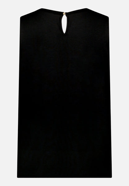 Betty Barclay Black Women Blouse Shirt with Woven Trim SKU: 2266-3318_9045 Image 05