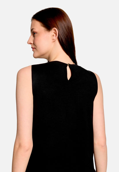 Betty Barclay Black Women Blouse Shirt with Woven Trim SKU: 2266-3318_9045 Image 07