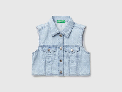 Benetton_Denim Vest_22P6CJ011_901_01