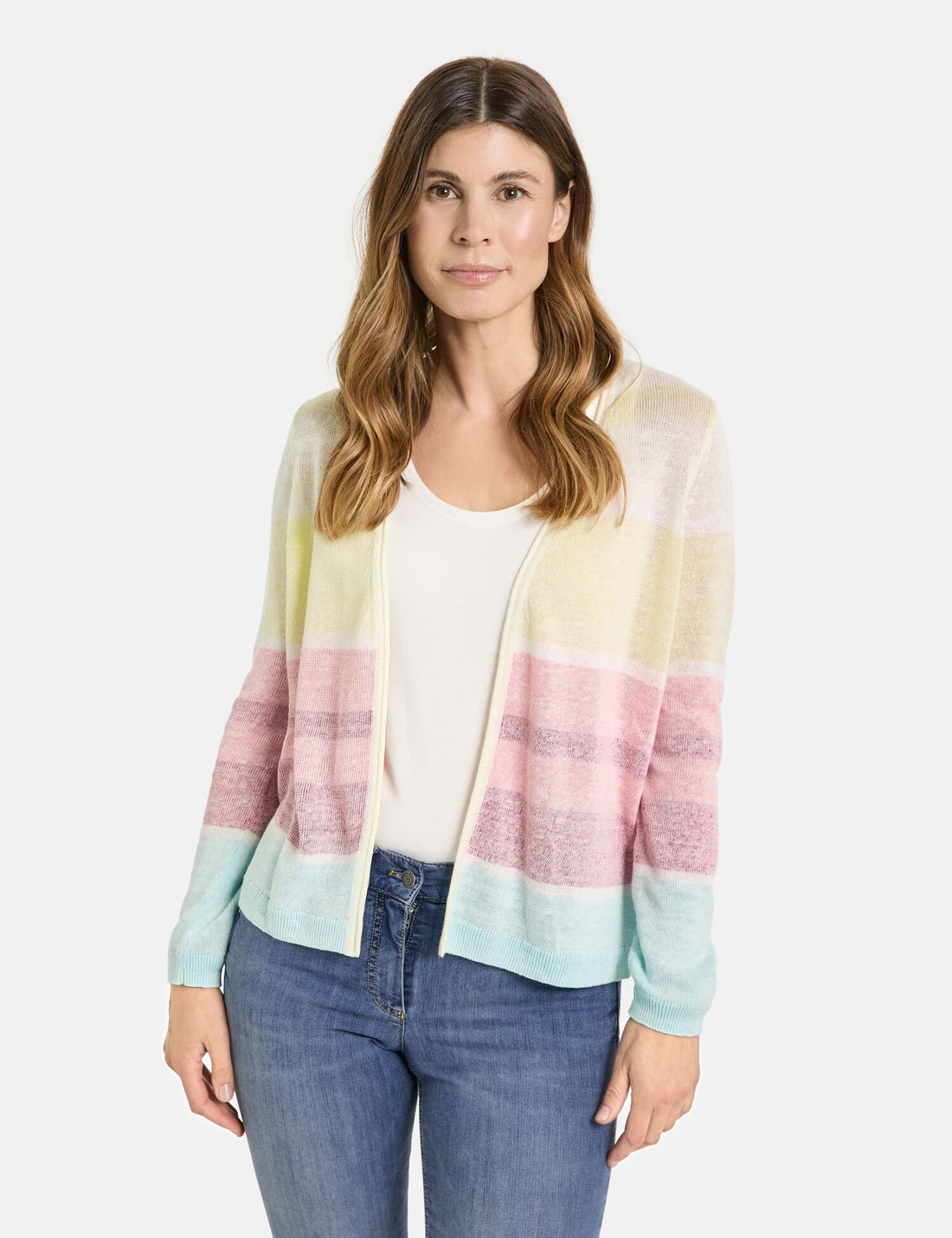 Open Cardigan With Colour Blocking_230223-44730_4062_01