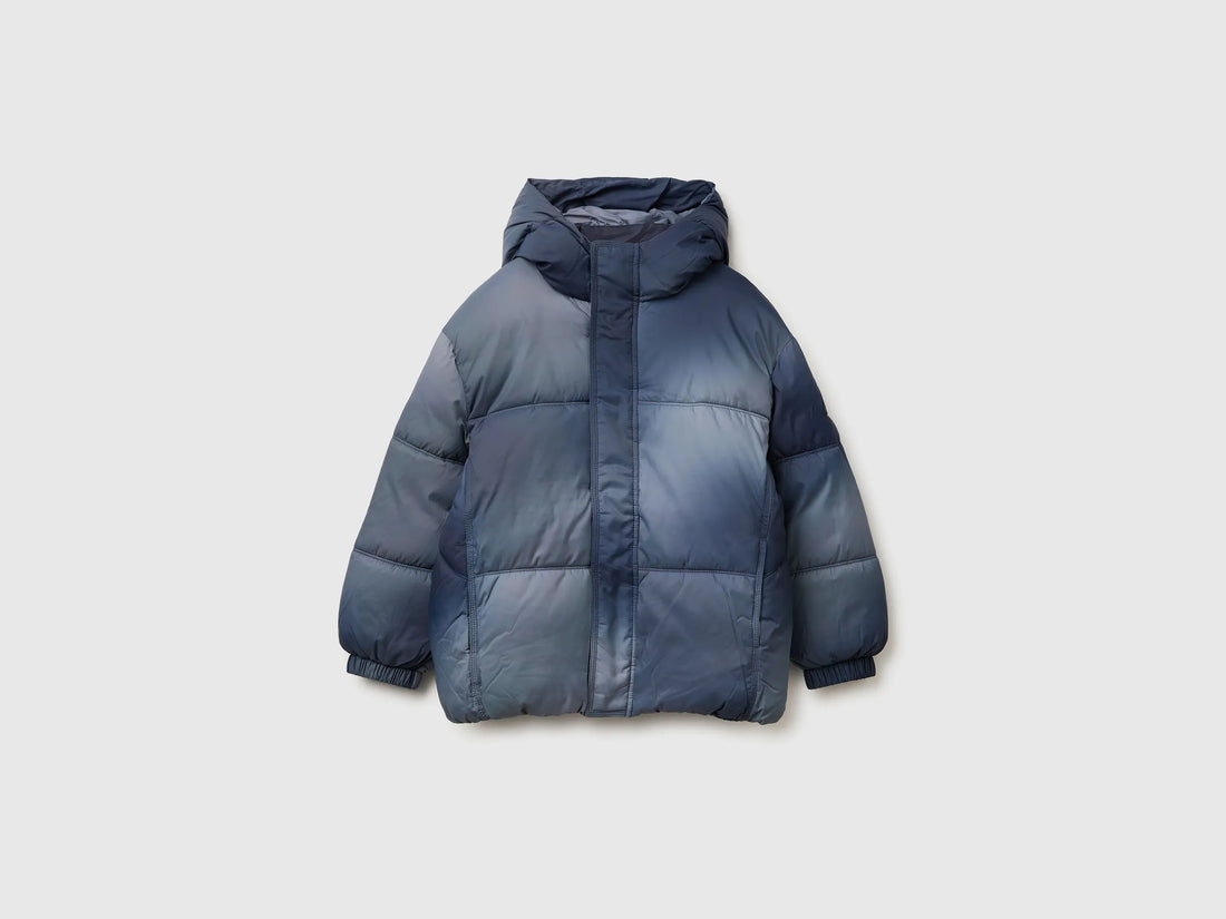 Benetton_Blue_Padded Jacket in Shaded Nylon_23G5CN06T_70U_01