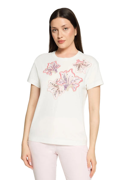 Betty Barclay Patch Cream/Pink Women Shirt Short 1/2 Sleeve SKU: 2420-3217_1943 Image 01