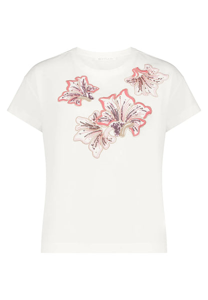 Betty Barclay Patch Cream/Pink Women Shirt Short 1/2 Sleeve SKU: 2420-3217_1943 Image 04