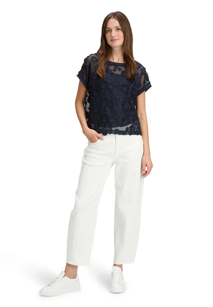 Betty Barclay Navy Blue Women Sweat Short without Sleeve SKU: 2440-3443_8543 Image 02