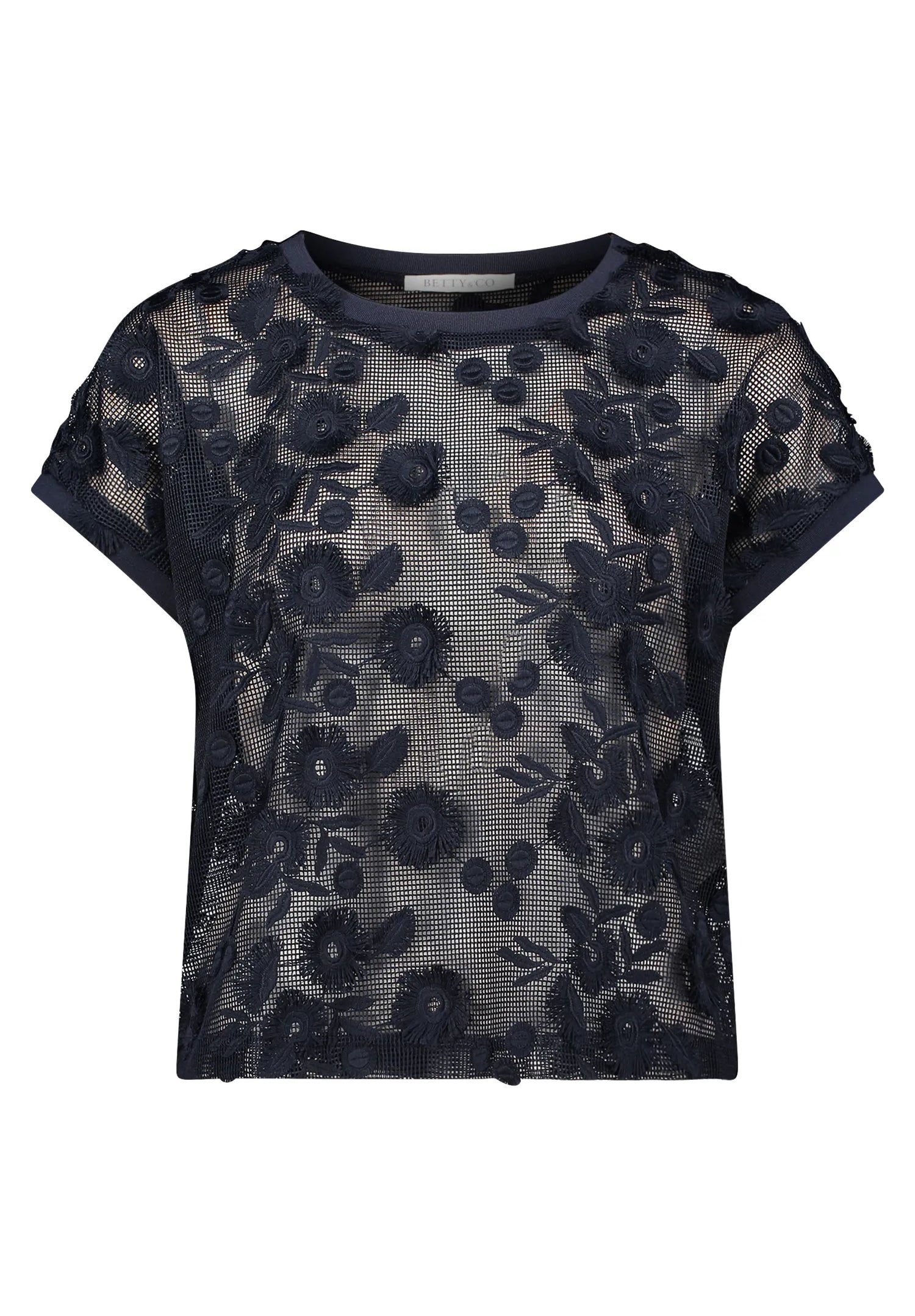 Betty Barclay Navy Blue Women Sweat Short without Sleeve SKU: 2440-3443_8543 Image 03