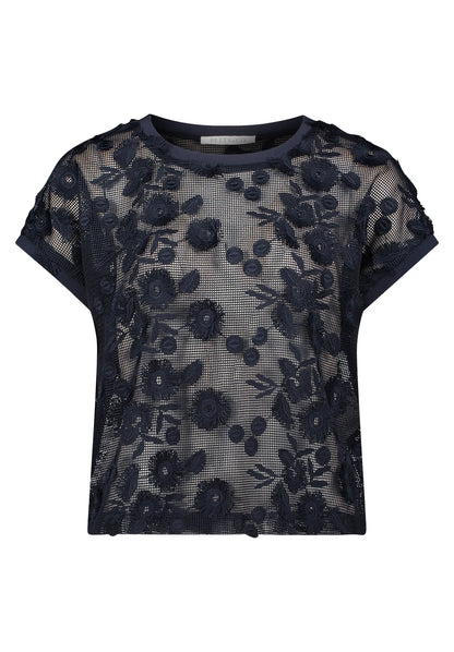 Betty Barclay Navy Blue Women Sweat Short without Sleeve SKU: 2440-3443_8543 Image 03