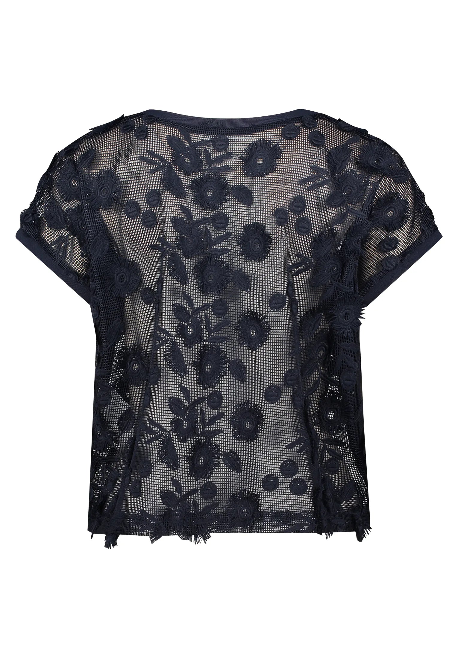 Betty Barclay Navy Blue Women Sweat Short without Sleeve SKU: 2440-3443_8543 Image 04