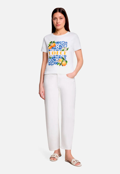 Betty Barclay Patch White/Blue Women Casual Shirt with Print SKU: 2444-3284_1980 Image 02