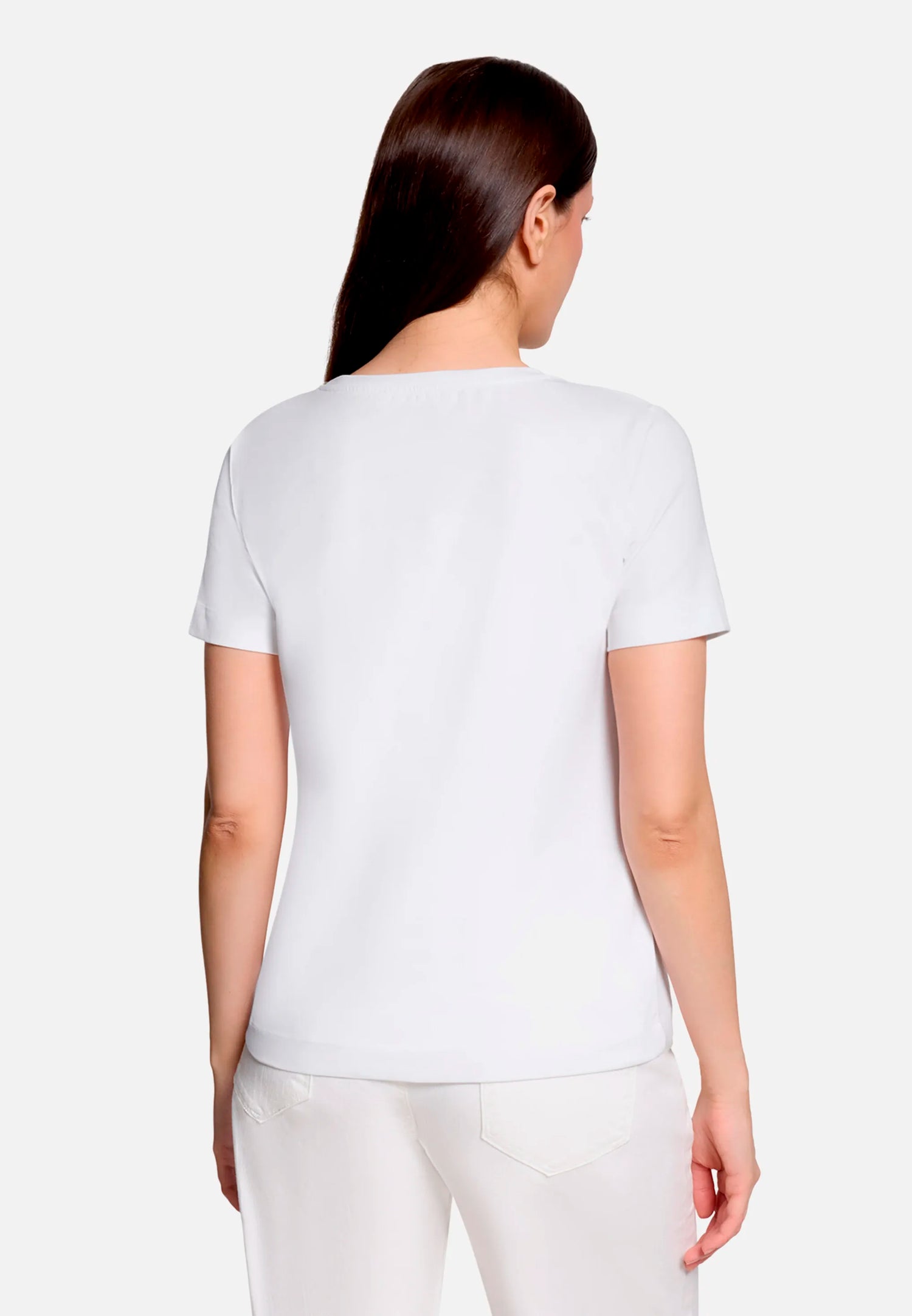 Betty Barclay Patch White/Blue Women Casual Shirt with Print SKU: 2444-3284_1980 Image 03