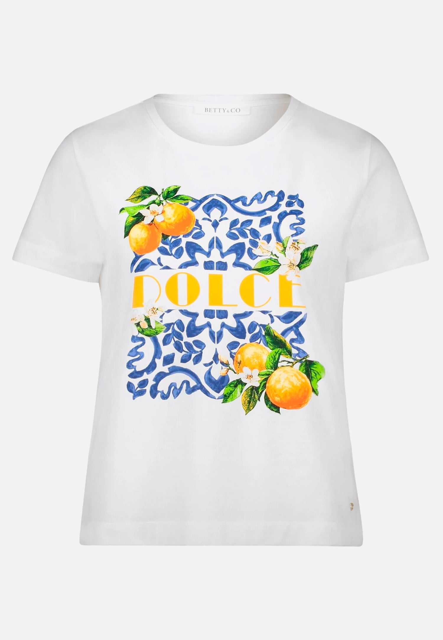 Betty Barclay Patch White/Blue Women Casual Shirt with Print SKU: 2444-3284_1980 Image 04