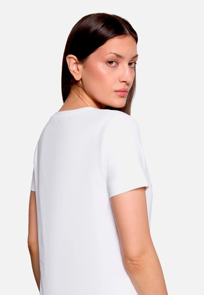 Betty Barclay Patch White/Blue Women Casual Shirt with Print SKU: 2444-3284_1980 Image 07